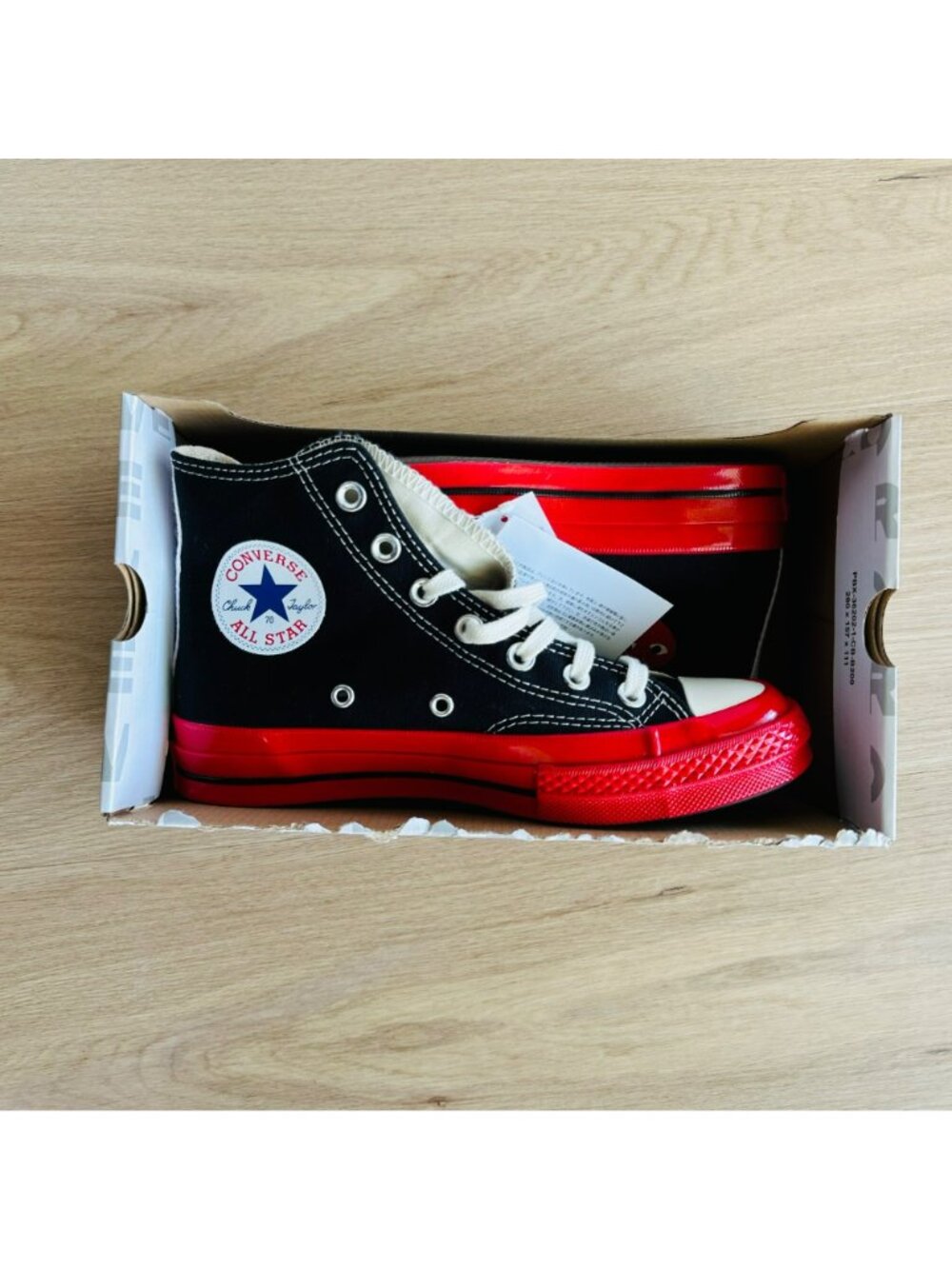 ⭐CONVERSE CDG Hearts Chuck 70 Comme des Garcons Sz 10 Mens Shoes Sneaker A01793C - Picture 6 of 9